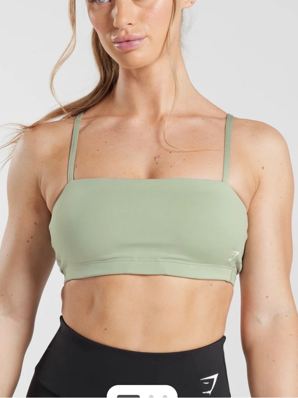 Gymshark BANDEAU SPORTS BRA
Light Support light olive green